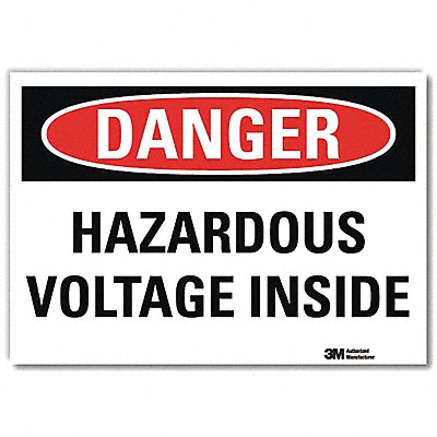 LYLE U31577RD14X10 Danger Sign 10 in x 14 in Reflective Sheeting