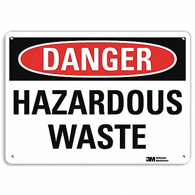 LYLE U31579NA10x7 Danger Sign 7 in x 10 in Aluminum