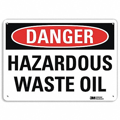 LYLE U31580RA14X10 Danger Sign 10 in x 14 in Aluminum
