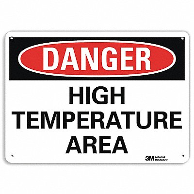 LYLE U31600RA10X7 Danger Sign 7 in x 10 in Aluminum