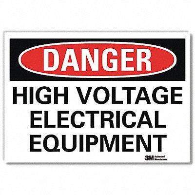 LYLE U31615RD14X10 Danger Sign 10 in x 14 in Reflective Sheeting
