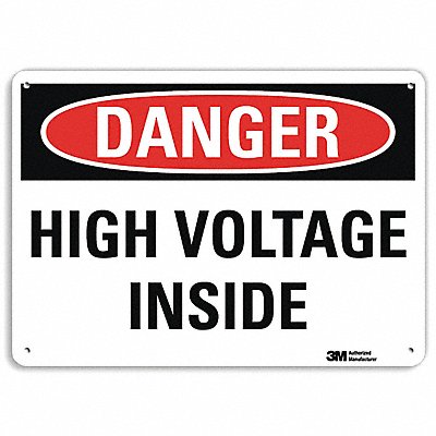 LYLE U31617NA10x7 Danger Sign 7 in x 10 in Aluminum