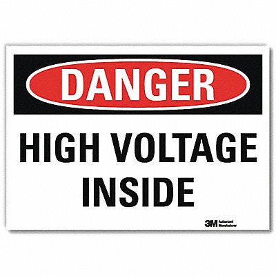 LYLE U31617RD10X7 Danger Sign 7inx10in Reflective Sheeting