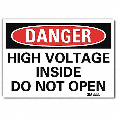 LYLE U31620RD10X7 Danger Sign 7inx10in Reflective Sheeting