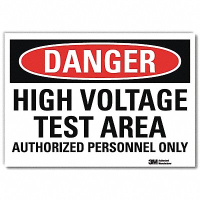 LYLE U31632RD14X10 Danger Sign 10inx14inReflective Sheeting