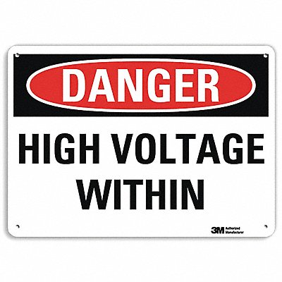 LYLE U31641NA14x10 Danger Sign 10 in x 14 in Aluminum
