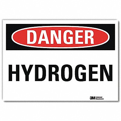 LYLE U31666RD7X5 Danger Sign 5 in x 7 in Reflective Sheeting