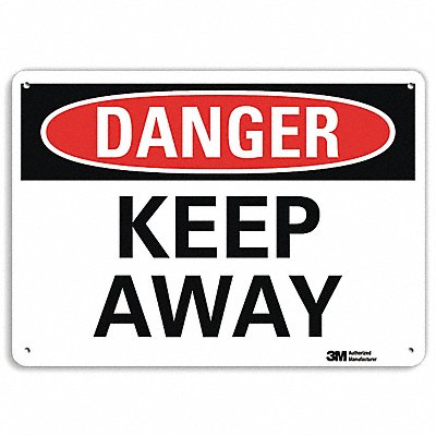 LYLE U31682NP10X7 Danger Sign 7 inx10 in Plastic