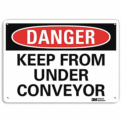 LYLE U31693NP10X7 Danger Sign 7 inx10 in Plastic