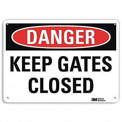LYLE U31697NP10X7 Danger Sign 7 in x 10 in Plastic