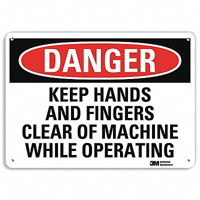 LYLE U31701NA14x10 Danger Sign 10 in x 14 in Aluminum