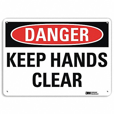 LYLE U31707NP14X10 Danger Sign 10 inx14 in Plastic