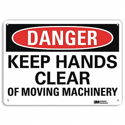 LYLE U31709RA14X10 Danger Sign 10 in x 14 in Aluminum