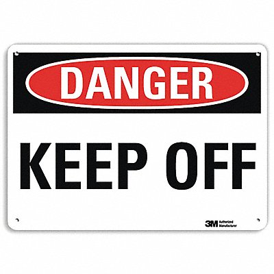 LYLE U31715RA10X7 Danger Sign 7 in x 10 in Aluminum