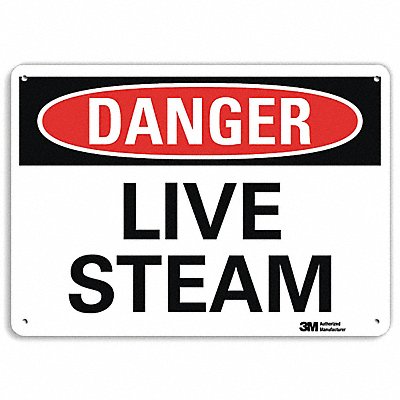 LYLE U31756NP10X7 Danger Sign 7 inx10 in Plastic