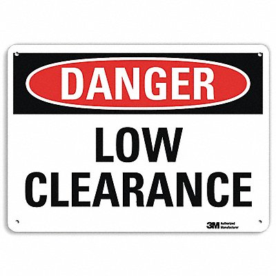 LYLE U31779RA14X10 Danger Sign 10 in x 14 in Aluminum