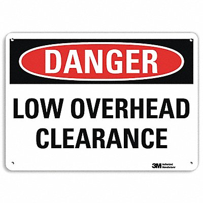 LYLE U31781RA14X10 Danger Sign 10 in x 14 in Aluminum