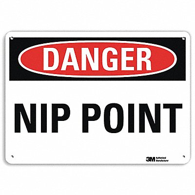 LYLE U31809NA14x10 Danger Sign 10 in x 14 in Aluminum