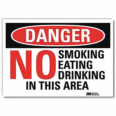 LYLE U31836RD14X10 Danger Sign 10inx14inReflective Sheeting