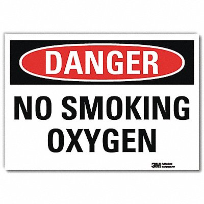 LYLE U31853RD10X7 Danger Sign 7 in x 10 in Reflective Sheeting