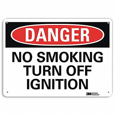 LYLE U31860NA14x10 Danger Sign 10 in x 14 in Aluminum