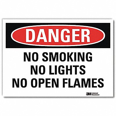LYLE U31864RD14X10 Danger Sign 10 in x 14 in Reflective Sheeting