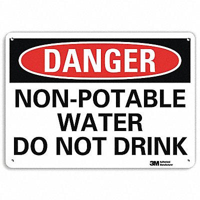 LYLE U31876NP10X7 Danger Sign 7 inx10 in Plastic