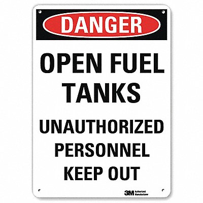 LYLE U31881RA10X14 Danger Sign 10 in x 10 in Aluminum
