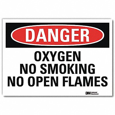 LYLE U31898RD10X7 Danger Sign 7inx10in Reflective Sheeting