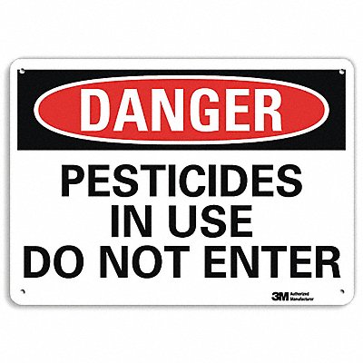 LYLE U31915NA14x10 Danger Sign 10 in x 14 in Aluminum