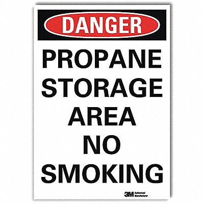 LYLE U31939RD7X10 Danger Sign 5inx7in Reflective Sheeting