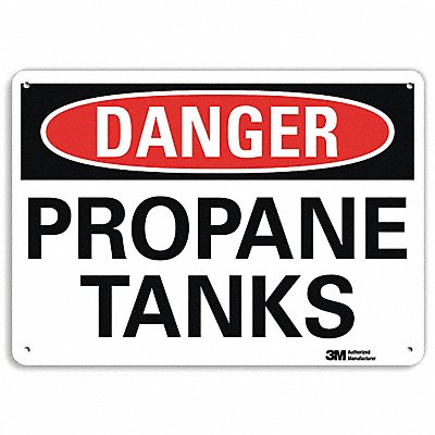 LYLE U31940RA14X10 Danger Sign 10 in x 14 in Aluminum