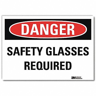 LYLE U31967RD14X10 Danger Sign 10 in x 14 in Reflective Sheeting