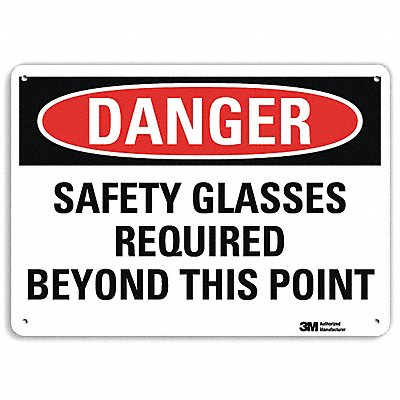 LYLE U31968RA10X7 Danger Sign 7 in x 10 in Aluminum