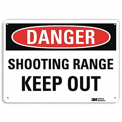 LYLE U31978NA14x10 Danger Sign 10 in x 14 in Aluminum