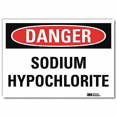 LYLE U31985RD14X10 Danger Sign 10inx14inReflective Sheeting