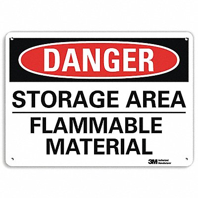 LYLE U31996RA10X7 Danger Sign 7 in x 10 in Aluminum
