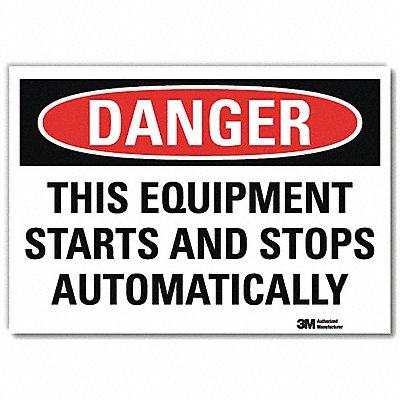 LYLE U32008RD10X7 Danger Sign 7inx10in Reflective Sheeting