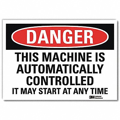 LYLE U32011RD14X10 Danger Sign 10 in x 14 in Reflective Sheeting