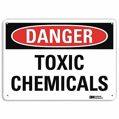 LYLE U32018RA14X10 Danger Sign 7 in x 14 in Aluminum