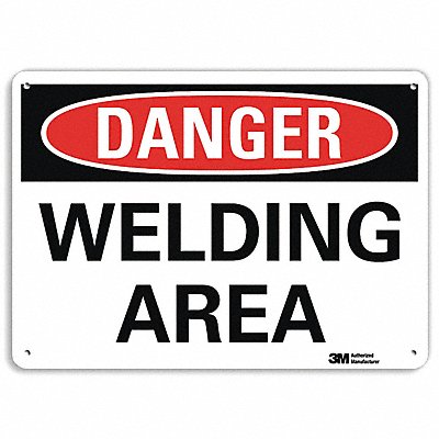 LYLE U32074NA10x7 Danger Sign 7 in x 10 in Aluminum