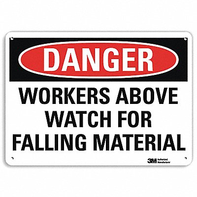 LYLE U32078NA10x7 Danger Sign 7 in x 10 in Aluminum