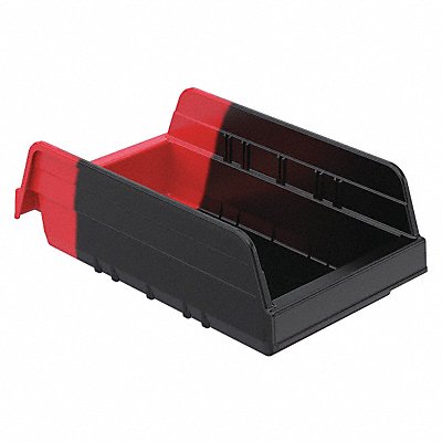 AKRO-MILS 36462BLKRED H8695 Shelf Bin Black/Red Indstr Grd Poly 4 in