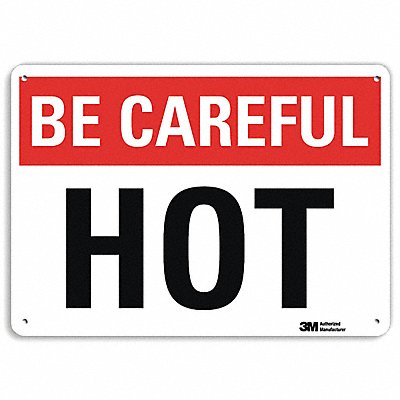 LYLE U71014RA10X7 Safety Sign 7 in x 10 in Aluminum