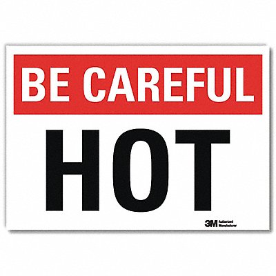 LYLE U71014RD10X7 Safety Sign 7 in x 10 in Reflective Sheeting