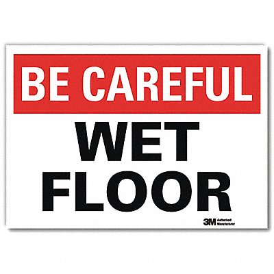 LYLE U71056RD7X5 Safety Decal 5inx7in Reflective Sheeting