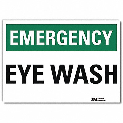 LYLE U71091RD10X7 Safety Decal 7x10in Reflective Sheeting
