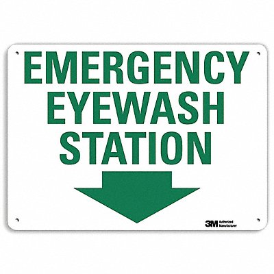 LYLE U71107RA14X10 Safety Sign 10 in x 14 in Aluminum