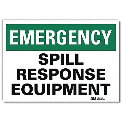 LYLE U71148RD14X10 Safety Decal 10x14in Reflective Sheeting