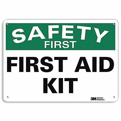 LYLE U71199RA10X7 Safety Sign 7 in x 10 in Aluminum
